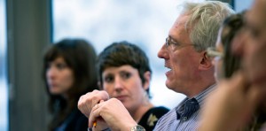 Business people at a meeting